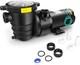1.0 Hp In/above Ground Swimming Pool Pump, 110v 5220gph Single Speed With Basket
