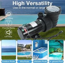 1.0 HP In/Above Ground Swimming Pool Pump, 110V 5220GPH Single Speed With Basket 1.0 HP In/Above Ground Swimming Pool Pump, 110V 5220GPH Single Speed With Basket