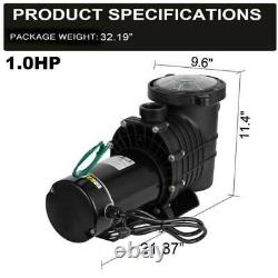 1.0 HP In-Ground Swimming Pool Pump Motor Strainer Replacement For Hayward 110V