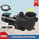 1.0hp 110-120v Inground Swimming Pool Portable Pump Motor With Filter Above Ground