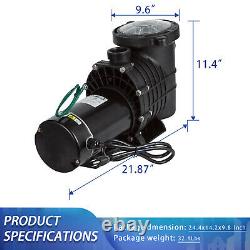 1.0HP 110-120V InGround Swimming Pool Portable Pump Motor With Filter Above Ground