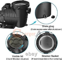 1 1/2 HP 115-230V Inground Swimming Pool pump motor Strainer Hayward Replacement