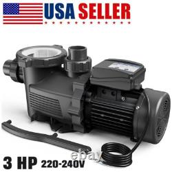 1.2-3.0 HP Above/ Inground Swimming Pool Pump Motor with Strainer 10038 GPH 110v