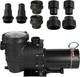 1.5/2.0/2.5 Hp Self Priming Swimming Pool Pump Strainer 115/230v In/above Ground
