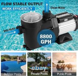 1.5/2/2.5 HP Hayward Swimming Pool Pump In/Above Ground W Strainer Filter Basket