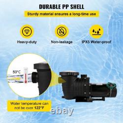 1.5 HP Inground Swimming Pool Pump, High Efficiency Water Filtration System