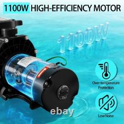 1.5 HP Swimming Pool Pump for Hayward, In/Above-Ground With Strainer Basket