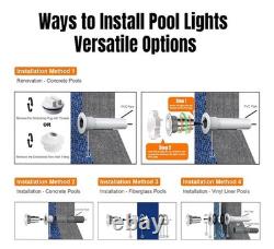 1.5 Inch LED RGBW Multicolor Inground Pool Light 50 Ft Cable AC 120V