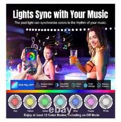 1.5 Inch LED RGBW Multicolor Inground Pool Light 50 Ft Cable AC 120V