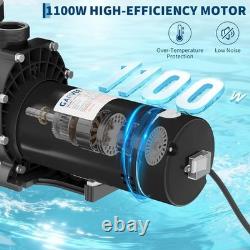 1.5HP 0.36hp Swimming Pool Pump Dual Speed Motor 1100With270W In/Above Ground