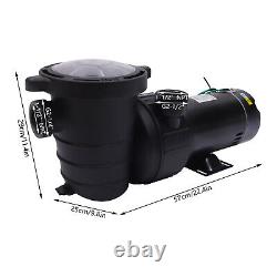 1.5HP 1100W Swimming Pool Pump In/Above Ground Fish Ponds with Strainer Basket