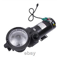 1.5HP 1100W Swimming Pool Pump In/Above Ground Fish Ponds with Strainer Basket