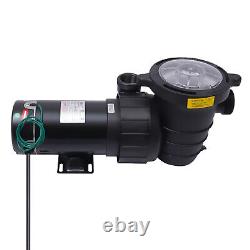 1.5HP 1100W Swimming Pool Pump In/Above Ground Fish Ponds with Strainer Basket