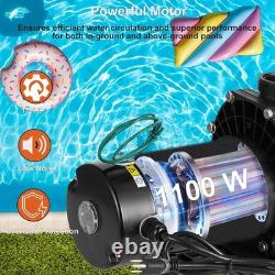 1.5HP 115/230v Inground Swimming Pool Pump Motor Strainer Hayward Replacement