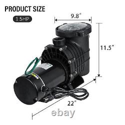 1.5HP 115/230v Inground Swimming Pool pump motor Strainer for Hayward Replace