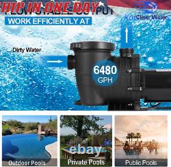 1.5HP 1Speed IN GROUND Swimming POOL PUMP MOTOR Strainer Above Inground 115/230V