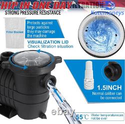 1.5HP 1Speed IN GROUND Swimming POOL PUMP MOTOR Strainer Above Inground 115/230V