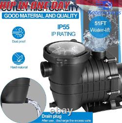 1.5HP 1Speed IN GROUND Swimming POOL PUMP MOTOR Strainer Above Inground 115/230V