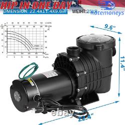 1.5HP 1Speed IN GROUND Swimming POOL PUMP MOTOR Strainer Above Inground 115/230V