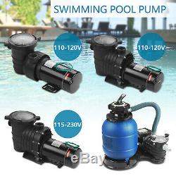 1.5HP/2.0HP Swimming Spa Pool Pump Motor Strainer Inground+0.35HP Pro 2450GPH