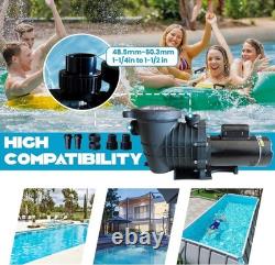1.5HP 2-Speed Swimming Pool Pump 230V Above Ground Inground Self-Priming Motor