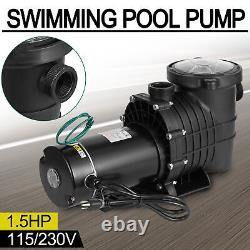 1.5HP Energy Efficiency Single Speed Swimming Pool Pump Above/InGround 115V/230V