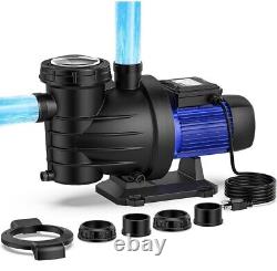 1.5HP Powerful Self Priming in/Above Ground Swimming Pool Pump w Strainer Basket