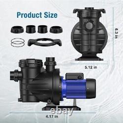 1.5HP Powerful Self Priming in/Above Ground Swimming Pool Pump w Strainer Basket