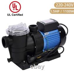 1.5HP Single Speed Swimming Pool Pump Energy Efficient Strainer 6815GPH US STOCK