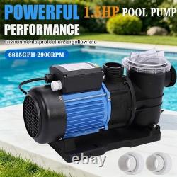 1.5HP Single Speed Swimming Pool Pump Energy Efficient Strainer 6815GPH US STOCK