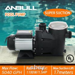 1.5HP Spa Swimming Pool Pump 5040 GPH Hi-Flo Strainer In Ground / Above Ground