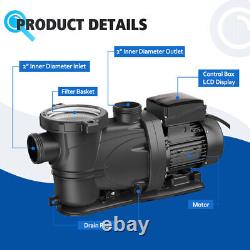 1.5HP Swimming Pool Pump For Pentair with UL 220v Commercial Variable Speed Pump