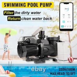 1.5HP Swimming Pool Pump For Pentair with UL 220v Commercial Variable Speed Pump