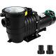 1.5hp Swimming Pool Pump In/above Ground Pool Pump With Strainer Filter 115-230v