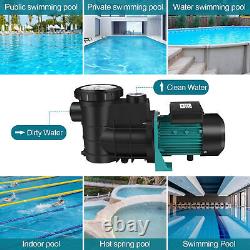 1.5HP Swimming Pool Pump In/Above Ground with Motor Strainer Filter Basket