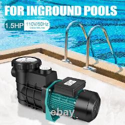 1.5HP Swimming Pool Pump Motor Hayward withStrainer Filter In/Above Ground 6500GPH