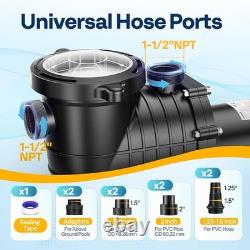 1.5HP Swimming Pool Pump Replacement for Hayward In/Above Ground 6500GPH 115/230