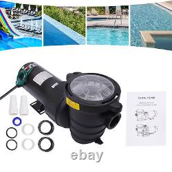 1.5hp Swimming Pool Pump In/Above Ground High Flow Rate 5547gph 3450rpm 1100 W