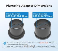 1.8HP High-Flo Variable Speed Swimming Pool Pump Inground 230V 2 / 2.5 Fitting