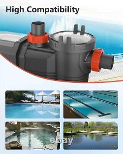 1.8HP Variable Speed High-Flo Inground Swimming Pool Pump with Filter Basket Cover