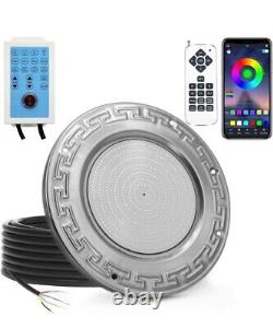 10 60W Swimming POOL LED LIGHT Color Changing Remote & APP Control 100 FT Cord