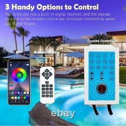 10 60W Swimming POOL LED LIGHT Color Changing Remote & APP Control 100 FT Cord