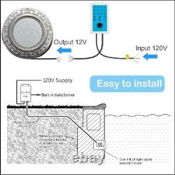 10 60W Swimming POOL LED LIGHT Color Changing Remote & APP Control 100 FT Cord