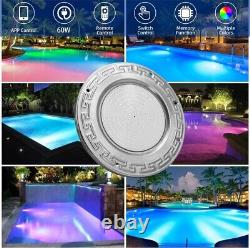 10 60W Swimming POOL LED LIGHT Color Changing Remote & APP Control 100 FT Cord