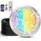 10 Color Changing Led Pool Light, 120v, Remote, Controller, App, 50ft Cord