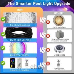 10 Inch LED Pool Lights for inground Pool, 12V DC Swimming Pool Light, 50Ft Cord