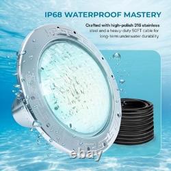 10 Inch Pool Light for Inground Pool (White), AC120V LED Pool Lights Suitable