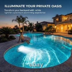 10 Inch Pool Light for Inground Pool (White), AC120V LED Pool Lights Suitable