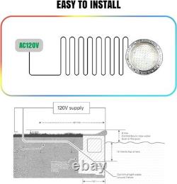 10 Inch Pool Light for Inground Pool (White), AC120V LED Pool Lights Suitable