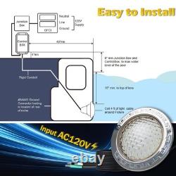 10 LED Pool Light for Inground Pool Wet Niche, 120V, 35W, 50-Foot Cord